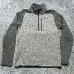 Patagonia Better Sweater  1/4 Zip‎ Fleece Pullover Mens S Gray Outdoor Hiking
